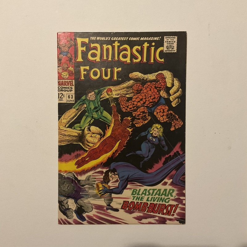 Fantastic Four 63 Very Good/Fine Vg/ fn 5.0 Marvel 1967