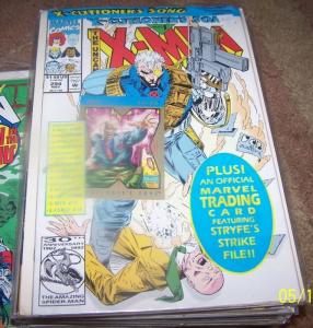 UNCANNY X-MEN #294 1992 marvel x-cutioners song pt 1 cable + PREY CARD xavier  