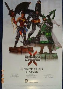 INFINITE CRISIS STATUES Promo Poster, 11 x 17, 2013, DC Unused more in our store