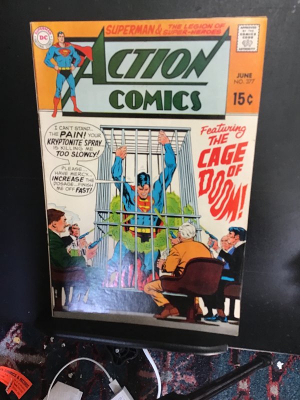 Action Comics #377  (1969) high-grade Legion of Superheroes! VF/NM Boca CERT