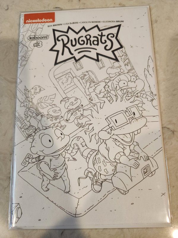 Rugrats #3 Connecting Coloring Book Variant Cover - Jorge Monlongo (2017)
