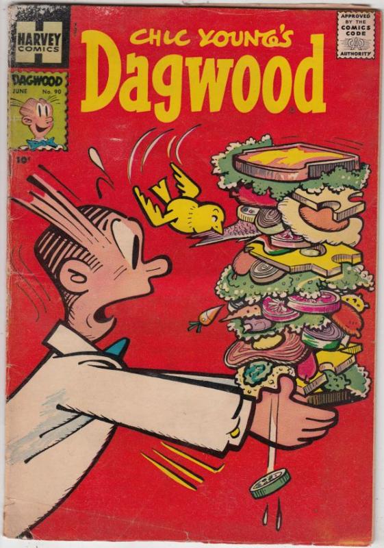 Dagwood #90 (Jun-58) VG+ Affordable-Grade Blondie and Dagwood Bumstead | Comic Books - Silver Age, Harvey, Cartoon Character / HipComic Dagwood #90 (Jun-58) VG+ Affordable-Grade Blondie and Dagwood Bumstead | Comic Books - Silver Age, Harvey, Cartoon Character / HipComic
