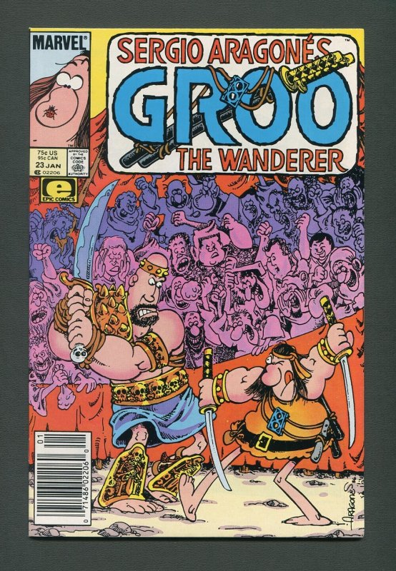 Groo The Wanderer #23  / 9.4 NM  / Newsstand /  January 1987