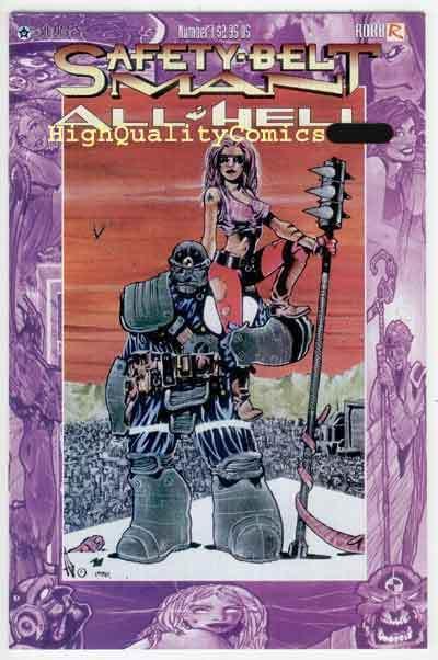 SAFETY-BELT MAN ; ALL HELL #1, NM+, Fillbach, Sirius,1996, more indies in store