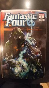 FANTASTIC FOUR #1 SCORPION COMIC'S VARIANT SIGNED BY CLAYTON CRAIN WITH COA