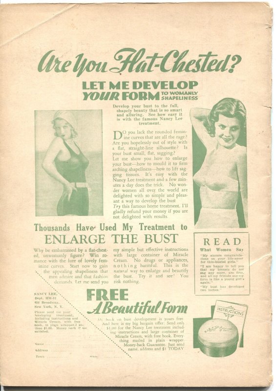 HONEYMOON STORIES #1--DEC 1933-SPICY ROMANCE & LOVE ART-VERY RARE PULP MAGAZINE