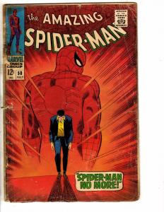 Amazing Spider-Man # 50 GD Marvel Comic Book 1st Kingpin Appearance KEY J252
