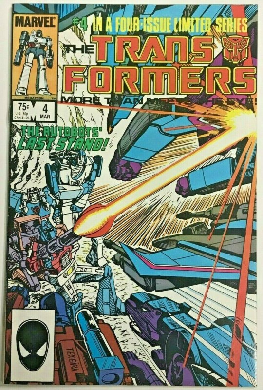 TRANSFORMERS#4 VF/NM 1984 MARVEL COMICS