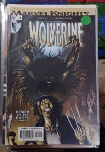 WOLVERINE # 14  2004  MARVEL  GREG RUCKA   RETURN OF THE NATIVE PT 2 SABERTOOTH