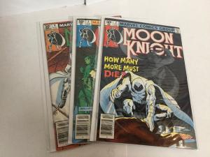 Moon Knight 2 4 9 Lot Set Run Nm Near Mint News Stand Edition Marvel A46