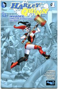 HARLEY QUINN Invades Comic-Con #1, NM, Retailer Blue Variant, 2014, SDCC