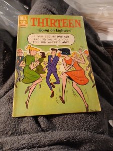 THIRTEEN (GOING ON EIGHTEEN) # 17 - Silver Age 1966 DANCING COVER - DELL COMIC