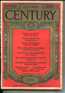 PULP:  Century 10/1928-Flying In The Future-pulp thrills-G