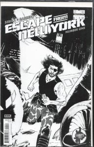 Escape From New York #1 Larry's Comics Sketch Cover (2014) Snake Plissken