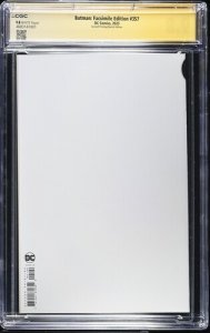 Batman Facsimile Edition (2023) # 357 (CGC 9.8 SS) Signed & Sketch tim Vigil