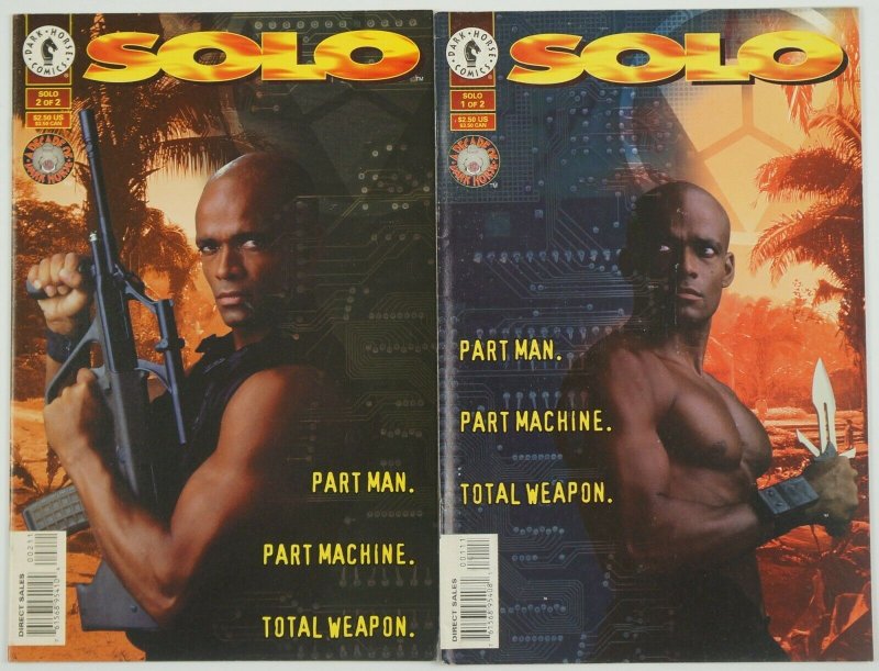 Solo #1-2 VF/NM complete series MARIO VAN PEEBLES photo covers dark horse 1996