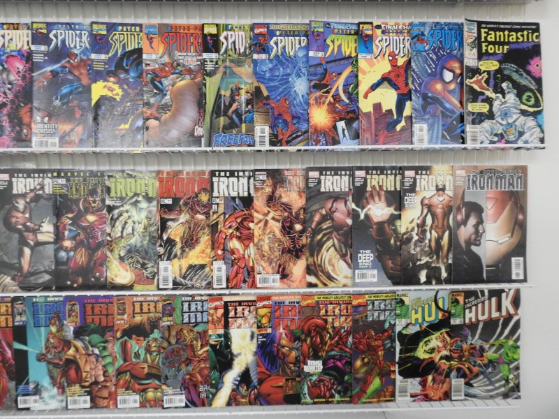Huge Lot 210+ Comics W/ Spider-Man, Iron Man, Daredevil, +More! Avg FN+ Cond!