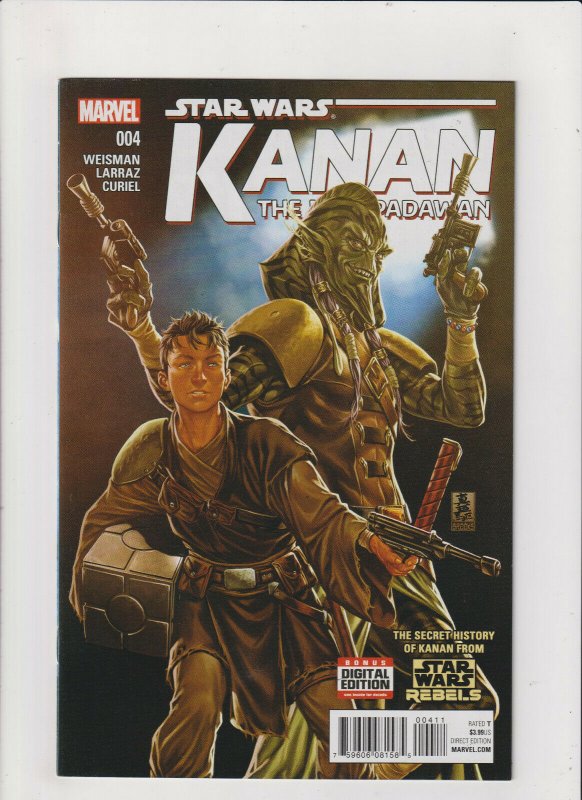 Star Wars Kanan The Last Padawan #4 NM- 9.2 Marve Comics Order 66, Clone Wars