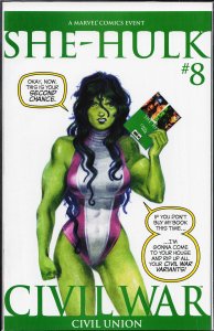 She-Hulk #8 Second Print Cover (2006) She-Hulk
