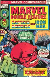 Marvel Double Feature #14 FN ; Marvel | Captain America Iron Man