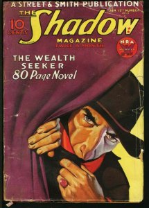 SHADOW 1934 JAN 15-STREET AND SMITH PULP-RARE G