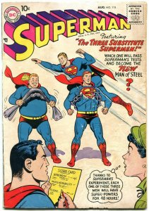 SUPERMAN #115 1957-DC COMICS-SUBSTITUTE SUPERMEN-LOIS G