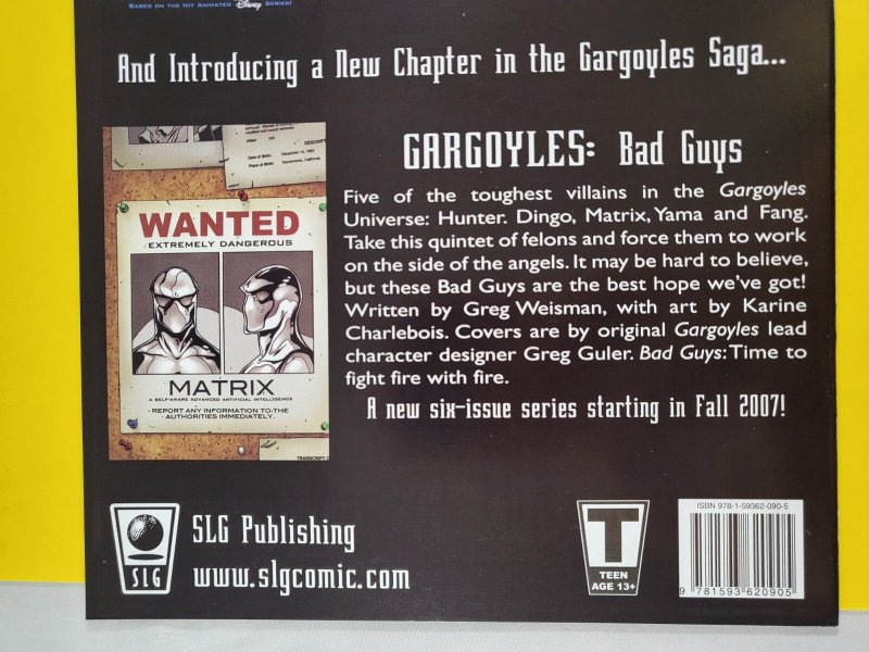 Gargoyles #7 2007 Slave Labor Graphics Based on Disney Animated Series