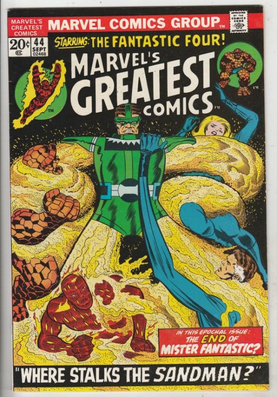 Marvel's Greatest Comics #44 (Sep-73) NM- High-Grade Fantastic Four, Mr. Fant...