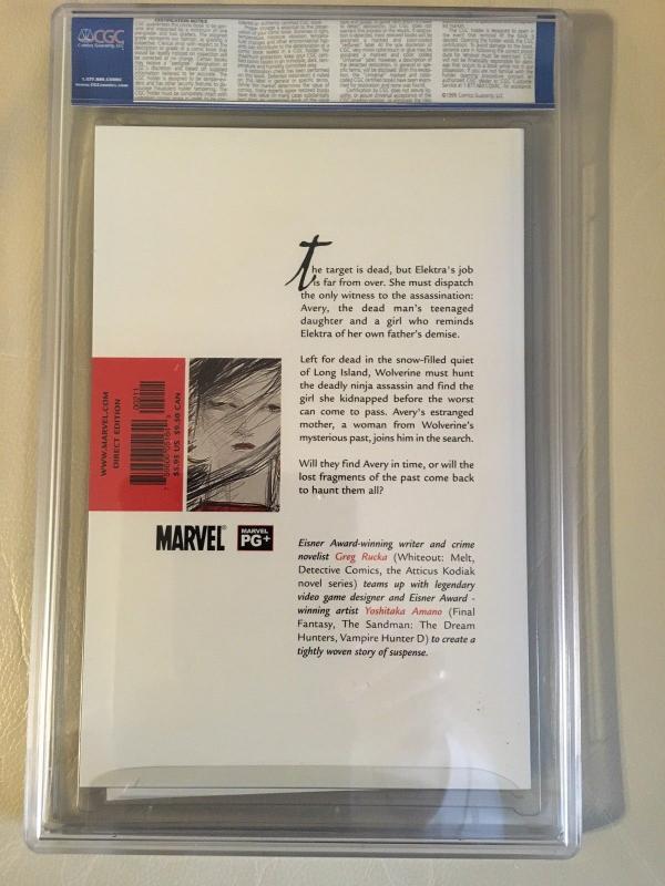 Elektra and Wolverine The Redeemer #2 CGC9.8 Greg Rucka Yoshitaka Amano Marvel