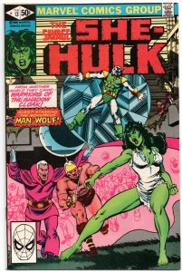 She-Hulk 13 FN (1980 series. Guest-stars: Hellcat (of Defenders) and Man-Wolf!)