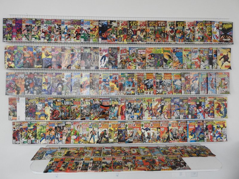 Huge Lot 140+ Comics W/ Amazing Spider-Man, Western Gunfighters, +More Avg VG/FN