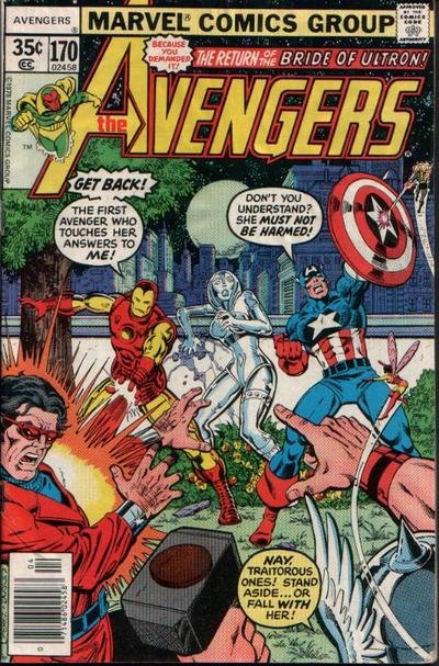 Avengers #170 (7.0-7.5) stock photo The Korvac Saga! Bronze Age Marvel
