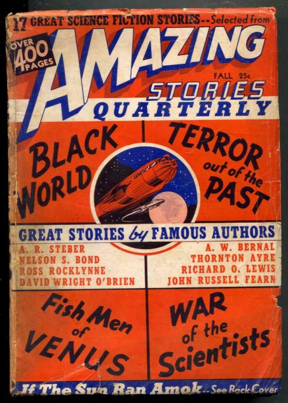 Amazing Stories Quarterly Pulp Fall 1940- Fish Men of Venus