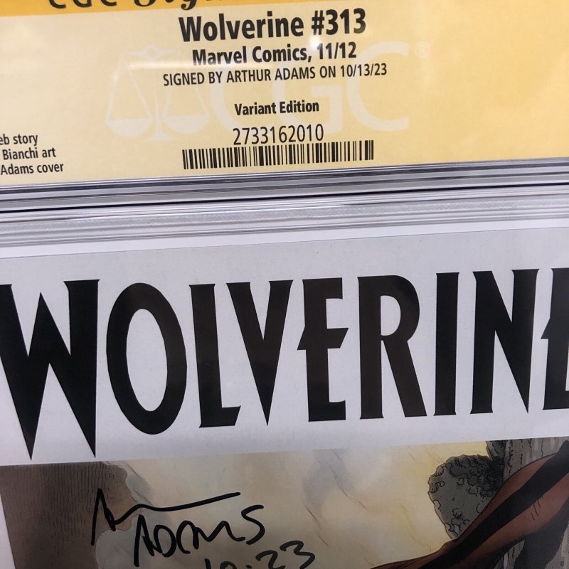 Wolverine (2012) # 313 (CGC 9.8 SS) Signed Arthur Adams * Variant Edition C=7