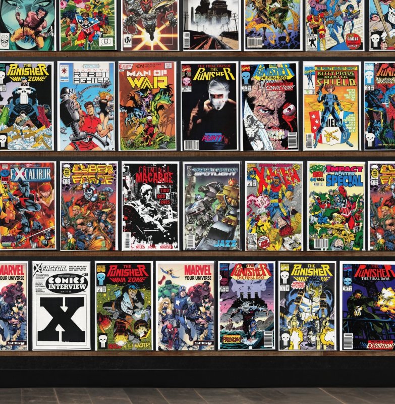 Huge Lot 140+ Comics with Wolverine, X-Force, Nfl Superpro & More!