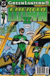 Green Lantern: Emerald Dawn II #2 (Newsstand) VG; DC | low grade comic - save on