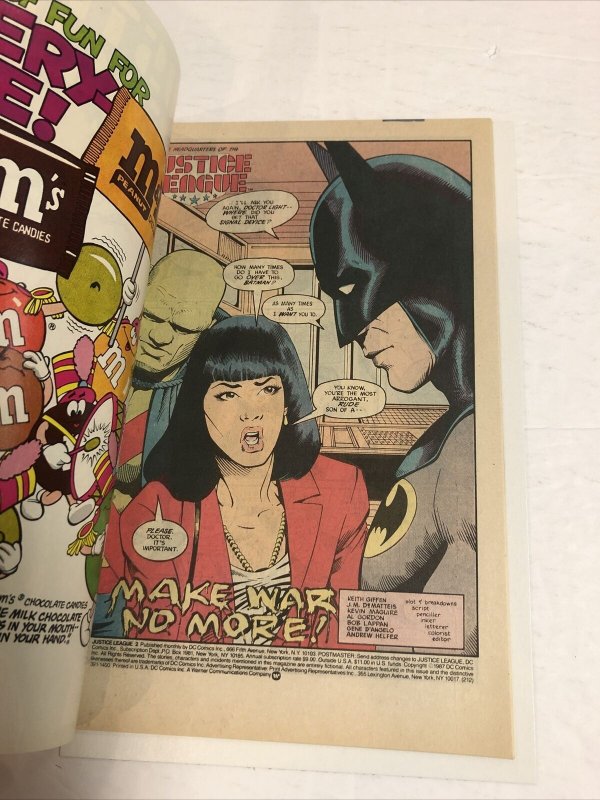 Justice League (1987)(DC) # 2 (NM) | Canadian Price Variant CPV