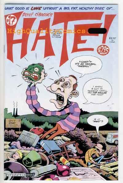 HATE #17, NM, Peter Bagge, Independent,1st,1990,Buddy, more indies in store