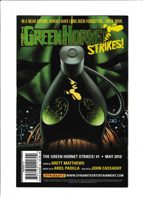 GREEN HORNET #02 (2010) JOHN CASSADAY | TRADE DRESS