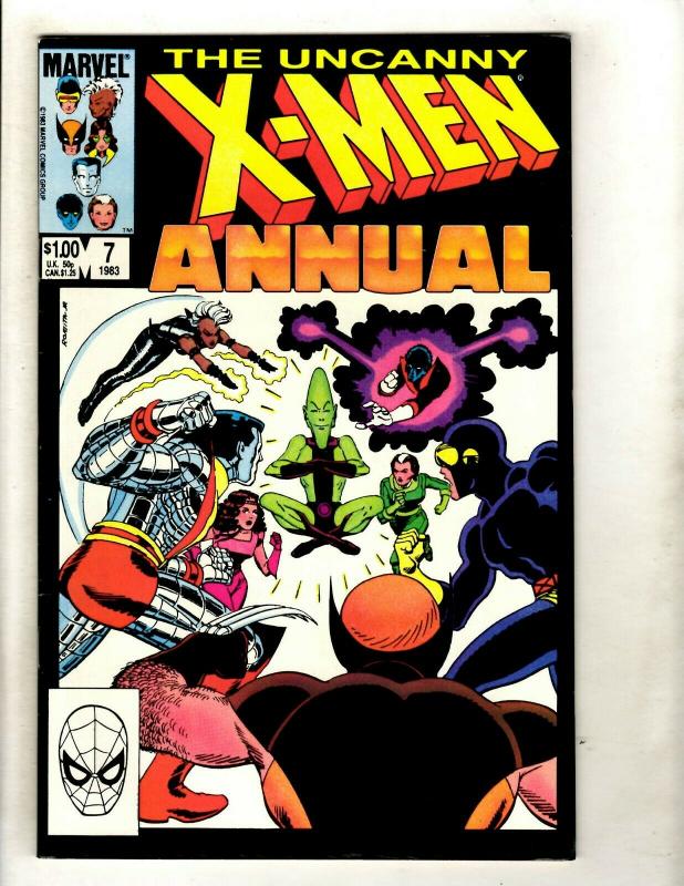 Lot Of 5 Uncanny X-Men Marvel Comic Books ANNUALS # 3 4 5 6 7 Wolverine GK4