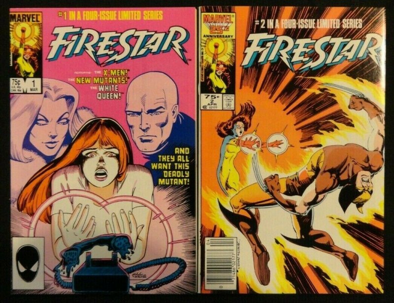 Firestar #1-4 Complete Limited Series FN/VF+ X-Men, New Mutants 1 2 3 4  