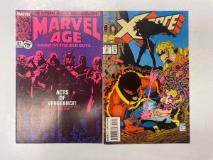 5 MARVEL comic books Strange #46 Alpha #112 Marvel Age #81 X-Force #27 65 KM15