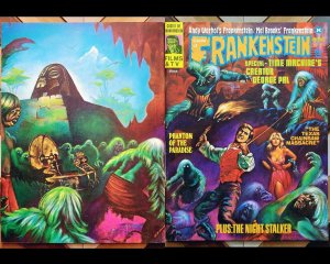 CASTLE OF FRANKENSTEIN #25 (1975) VF- Last Gothic Issue WARHOL / BOAS Wrap Cover