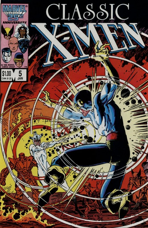 CLASSIC X-MEN #05 (1987) ARTHUR ADAMS | DIRECT EDITION | COPPER AGE