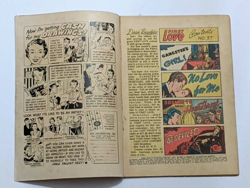 First Love #37 (Feb 1954, Harvey) G/VG 3.0 Bob Powell art 