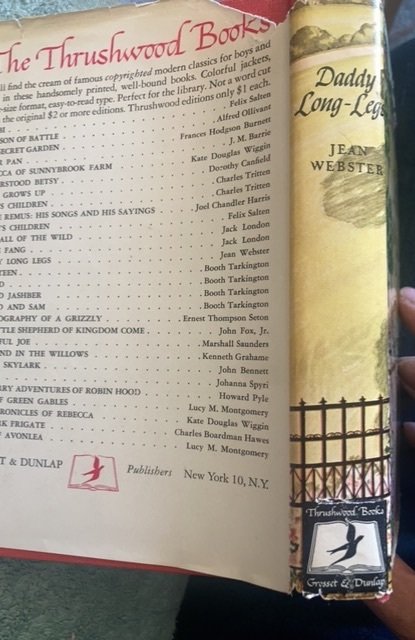 Daddy long-legs, Webster, 1940