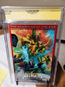 Incredible Hulk #709 CGC 9.8 2017 Signed Edition by Greg Land