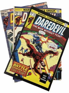 Daredevil Lot Of 3. #82, 112, 132(Reprint). Black widow, Bullseye, Scorpion.