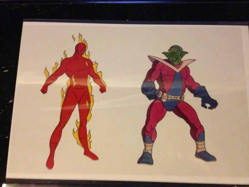 MArvel's Human Torch and Skrull Promotional Animation Cel