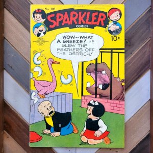 SPARKLER COMICS #108 VG (1952) Nancy & Sluggo CASEY RUGGLES Pre-Code BUSHMILLER